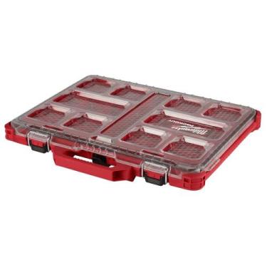 Imagem de Caixa organizadora slim com 10 compartimentos - PACKOUT - Milwaukee
