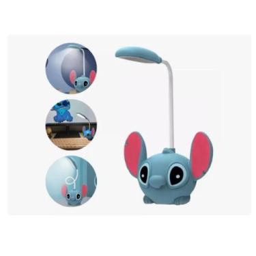 Imagem de Luminária De Mesa Stitch Azul Com Haste Flexível Eapontador - LED TABL