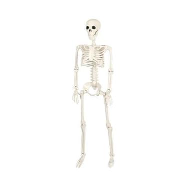 Imagem de Esqueleto De Halloween Com Ossos De Crânio Em Tamanho Real 40/90cm, De