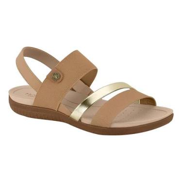 Imagem de Modare Sandália Feminina Elástico Ortopédica SENS FLEX 7125.249, Camel