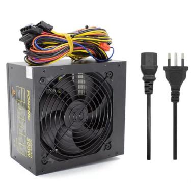 Imagem de Fonte 500w Reais Foneng Para Pc Gamer Silenciosa