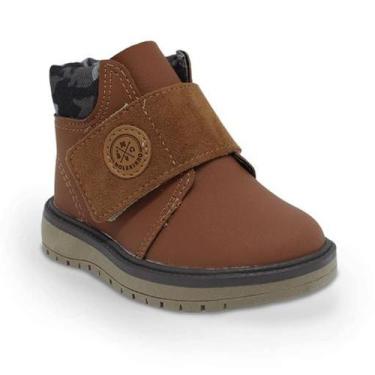 Imagem de Bota molekinho REF 2600.104 Coturno Com Tira Aderente infantil, Pinhão
