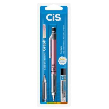 Imagem de Lapiseira Graph Metallic 0.9mm Rosa + Grafite 2B - CiS