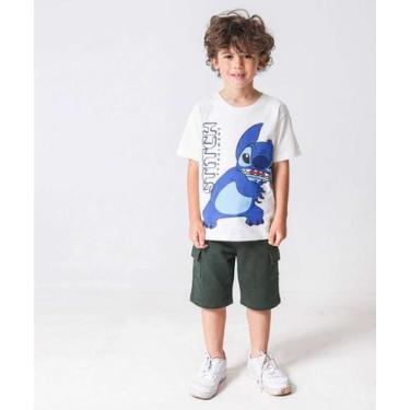 Imagem de Bermuda Infantil Moletom Cargo Marisa Tam 4 a 10 Verde-93020 - MR, 6, 