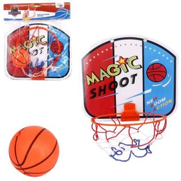 Imagem de Mini Cesta De Basquete Infantil Com Tabela E Bola- Wellmix