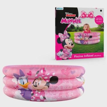 Imagem de Piscina Inflável Infantil Estampa Minnie 100 litros - Etitoys