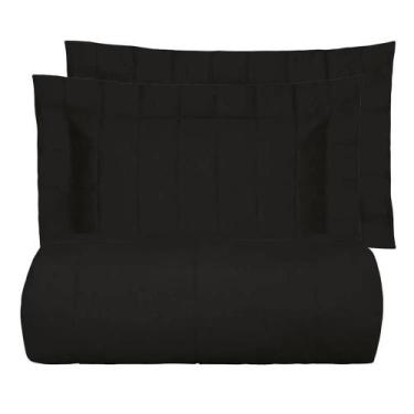 Imagem de Kit Colcha / Cobre leito Casal 300 fios Satinee Square - Kacyumara, CH