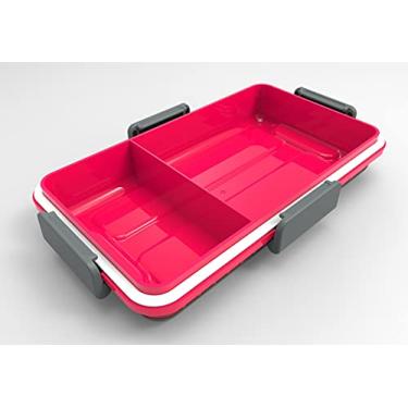 Imagem de Marmita Porta Alimentos com 2 compartimentos, Rosa, Prottector, ref-0063.U/P