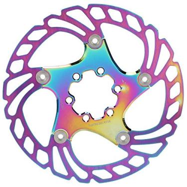 Imagem de Rotor de freio a disco, rotores de freio a disco de bicicleta, 6 pregos, acessório de ciclismo para revestimento de bicicleta de montanha cor (160 mm) 140 mm rotor 6 parafusos freio a disco freio a
