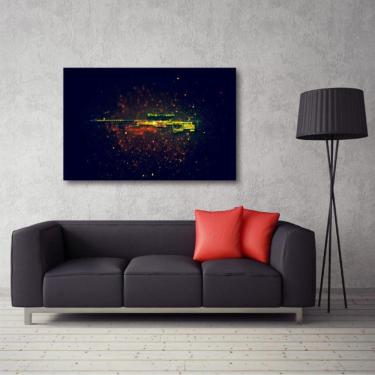 Imagem de Quadro decorativo CSGO AWP Dragon Lore - Tela em Tecido