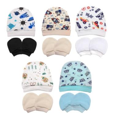 Imagem de Luva e Touca Bebe 2 Kit Estampas Sortidas Menino