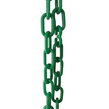 Imagem de 10 Mt Corrente Plástica Isolamento Calha Chuva Elo Pequena Verde