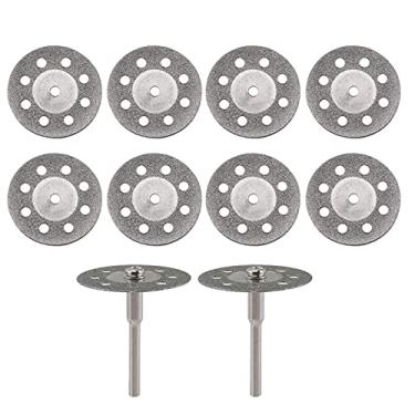 Imagem de Tingpai Rodas de corte de 10pcs Discos de corte de 22 mm de diâmetro com mandris de 2pcs 3 mm de substituição pa fer mentas gi tórias Dremel
