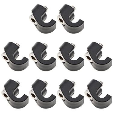 Imagem de 10 peças garfo de bicicleta cabo de freio braçadeiras de alojamento de garfo de bicicleta guias de mangueira de freio dianteiro cabo de garfo frontal fivelas fixas em forma de C diâmetro interno de 5,5 mm para mountain bike