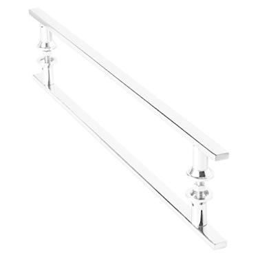 Imagem de Puxador Inox Para Porta De Correr Vidro Madeira 60cm M.S