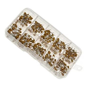 Imagem de MOOKEENONE Kit capacitor de 5 mm 50 V de cerâmica multicamadas com estojo – Pacote com 300