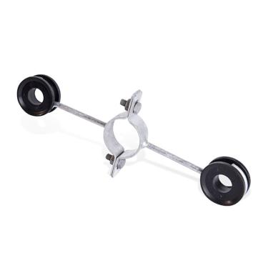 Imagem de Isolador Simples P/ Mastro Com 2 Descidas - Paratec | 1.1/2''