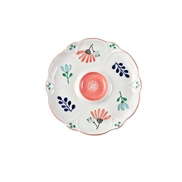 Imagem de GUIPAIHAI Panela de cerâmica criativa de 25 cm com prato de vinagre, batatas fritas, louças domésticas (cor: A)