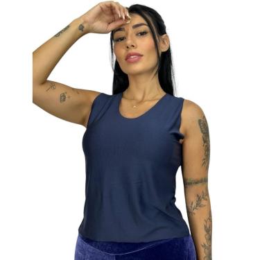 Imagem de Cropped feminino fitness camiseta lisa-Feminino