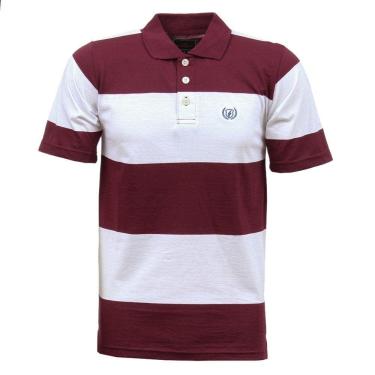 Imagem de Camisa Masculina Gola Polo Vinho Dock`s 33045