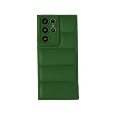 Imagem de Down Jacket The Puffer Phone Case para Samsung Galaxy S22 Ultra A52 A53 5G A51 A50 A13 4G A12 A32 A33 A03 S Capa traseira à prova de choque, verde, para S9