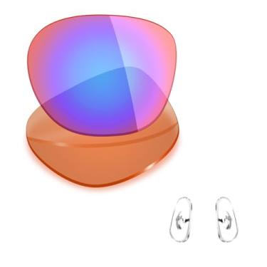 Imagem de Mryok Lentes de reposição polarizadas e peças de nariz para Ray-Ban RB4334D 55 mm - Rosa cobalto