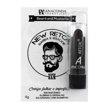 Imagem de Bastão New Retok Barba E Bigode Preto - Anaconda