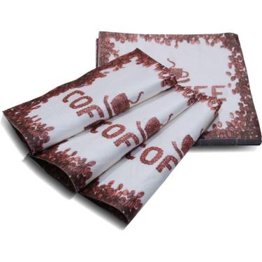 Imagem de Guardanapo Papel Decorado Vizapi Coffee 33X33Cm C/ 20 Folha Dupla Multicolorido