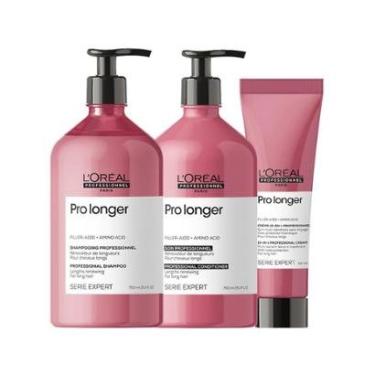 Imagem de Kit L'Oréal Professionnel Serie Expert Pro Longer - Shampoo e Condicionador e Leave-in-Unissex