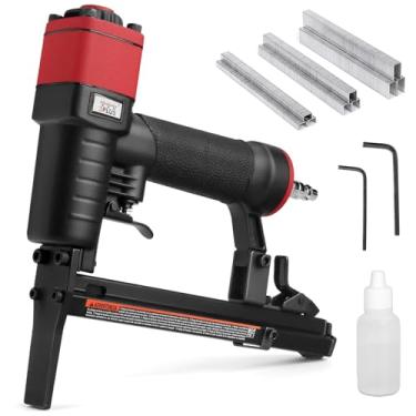 Imagem de Grampeador pneumático de estofamento pneumático com nariz longo, kit de grampeador de ar, 3 PLUS H7116LSP-KT 22 Gauge 0,95 cm