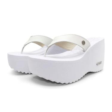 Imagem de Tamanco Plataforma Barth Shoes Sorvete Couro - Branco - 35