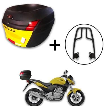 Imagem de Baú 34 litros Awa Proos com Bagageiro para CB 300 2009-2016, Amarelo