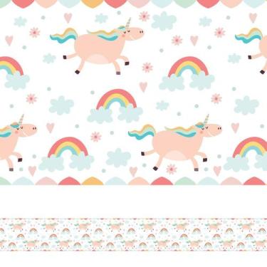 Imagem de Faixa Adesiva Unicornio para Quarto de Meninas 6mx15cm - Quartinhos
