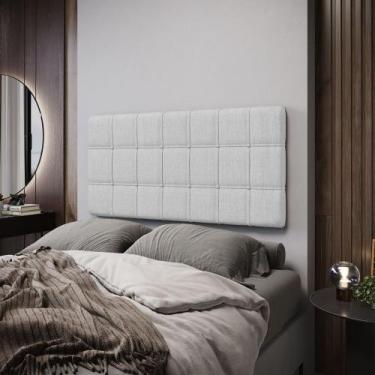 Imagem de Painel Rana 140 Linho Aradecor, Cinza Claro, CASAL PADRãO