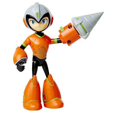 Imagem de Megaman Fully Charged – Deluxe Drill Man Schematics Articulated Action Figure with Spinning Drill and Break-Apart Boulder Accessory! Based on the new show!