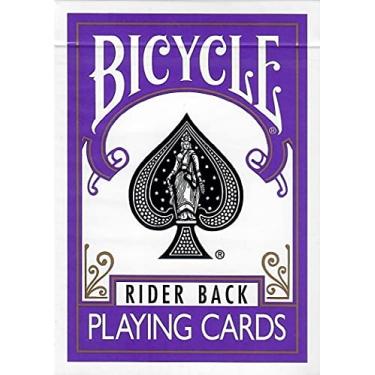 Imagem de Bicycle Baralho de cartas Purple Rider Back tamanho pôquer