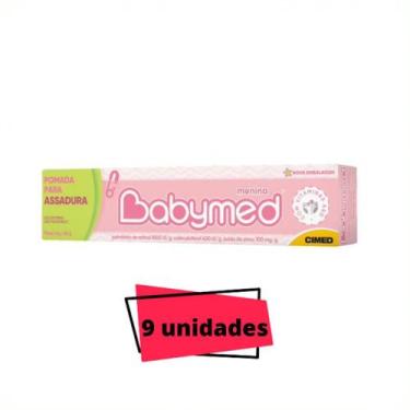Imagem de Pomada Babymed Para Assaduras Kit C/9 Menina rosa - Cimed