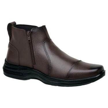 Imagem de Botina Masculina Chelsea em Couro Premium Leve e Macio Bota Estilosa S