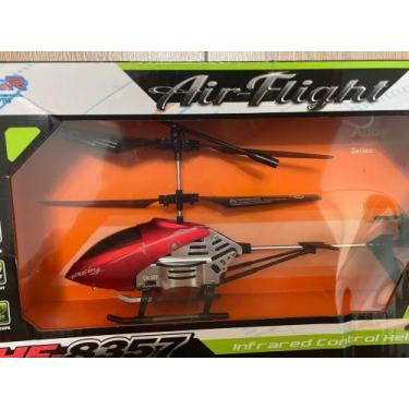 Imagem de Helicoptero Avião de controle remoto com luz LED para crianças - voesz