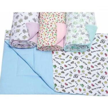 Imagem de Edredom de Berço para Bebê Malha Estampado Dupla Face 01 Peça - Divers