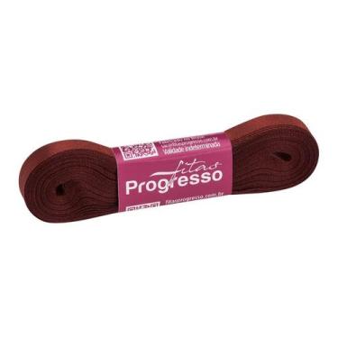 Imagem de Fita de Cetim 10mm nº2 - 10m Cor 1383 Terra - 1 unidade - Fitas Progre