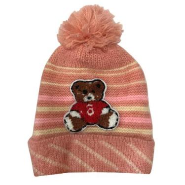 Imagem de Gorro Touca Infantil Forro Interno Quentinho Com Pompom Menino Menina 
