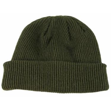 Imagem de Gorro Touca Lenhador Marinheiro Canelada Adulto Unissex Verde Musgo - 