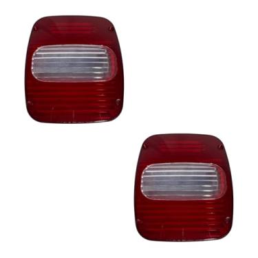 Imagem de Par Lente Lanterna Vw Caminhão Cargo Traseira