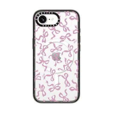 Imagem de CASETiFY Capa Impact para iPhone 16e [4X testado contra quedas de grau militar/proteção contra quedas de 2,5 metros/compatível com Magsafe] - arcos - preto transparente