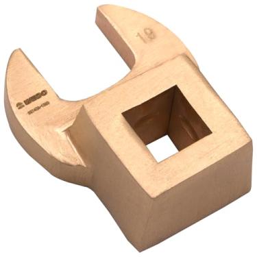 Imagem de WEDO Chave de pé de corvo sem faísca, chave de ponta aberta para pé de corvo, ferramenta de chave de porca flare Crowfoot, cobre de berílio, não magnética, acionamento de 3/8 polegadas x 1-1/4