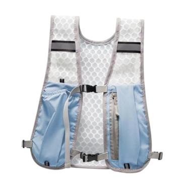 Imagem de UGPLM Pacote de colete de hidratação, mochila de corrida, mochila de mochila de hidratação para homens mulheres, bolsa esportiva ao ar livre para pacote de, Azul Claro