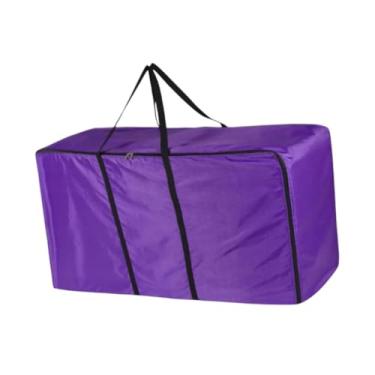 Imagem de YIJU Bolsa de armazenamento de fábrica de feno de transporte espessado espessado para o cavalo de reprodução cavaleiro equestrian saco de fardo com bolsa, Roxo