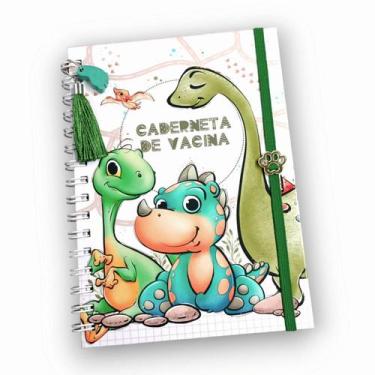 Imagem de Caderneta de Vacina da criança Tema Dino Bay - Carícias de Mamys