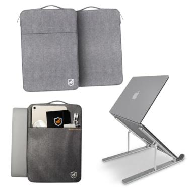 Imagem de Gshield Kit Capa Survivor + Suporte Armor Slim para Notebook (Cinza, 15,6-17,3 Polegadas)